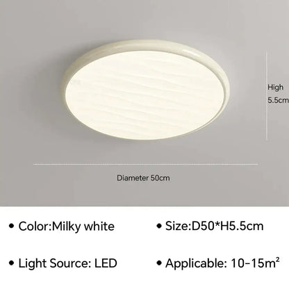 Modern minimalist black led ceiling light for bedroom with remote