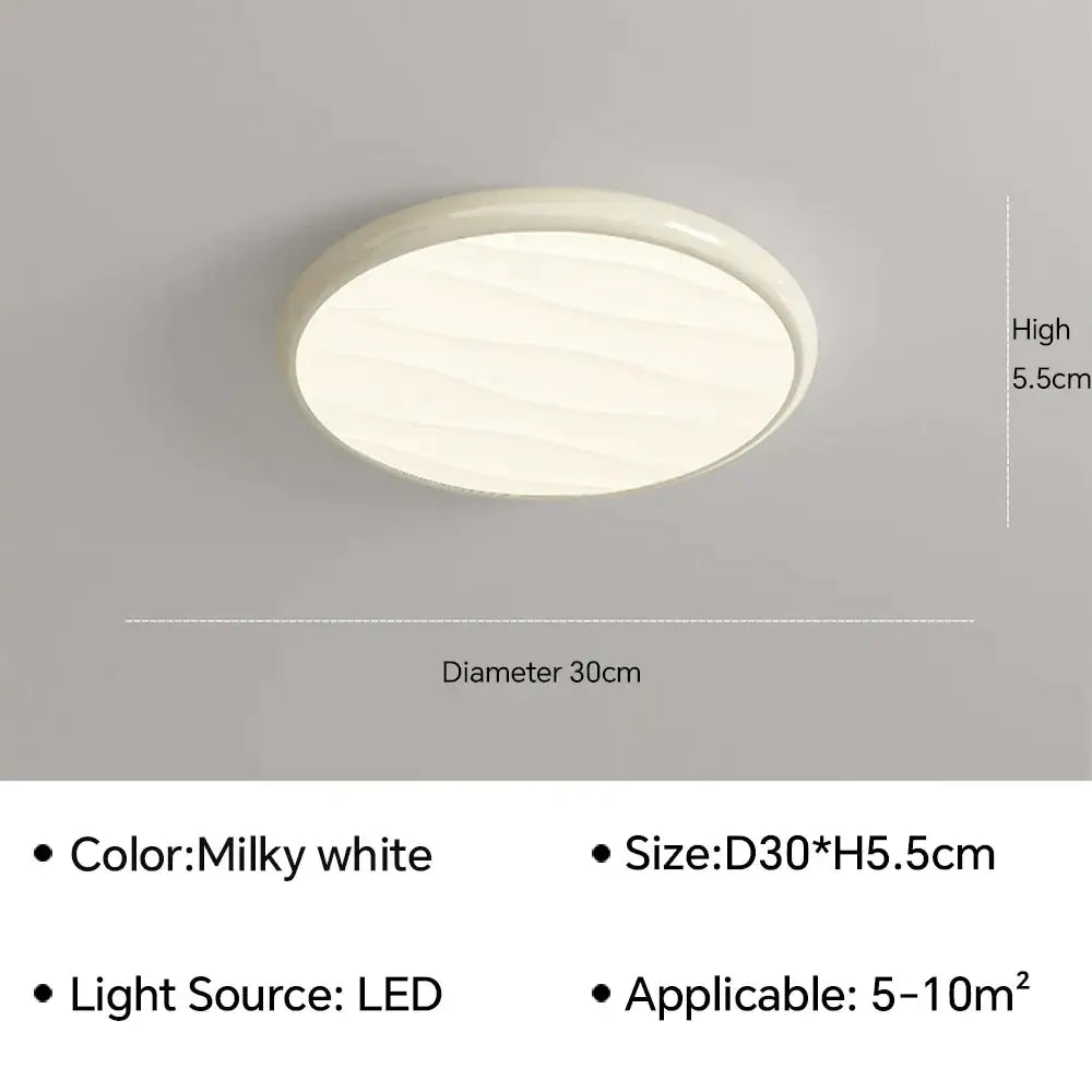 Modern minimalist black led ceiling light for bedroom with remote