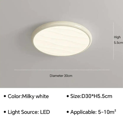 Modern minimalist black led ceiling light for bedroom with remote