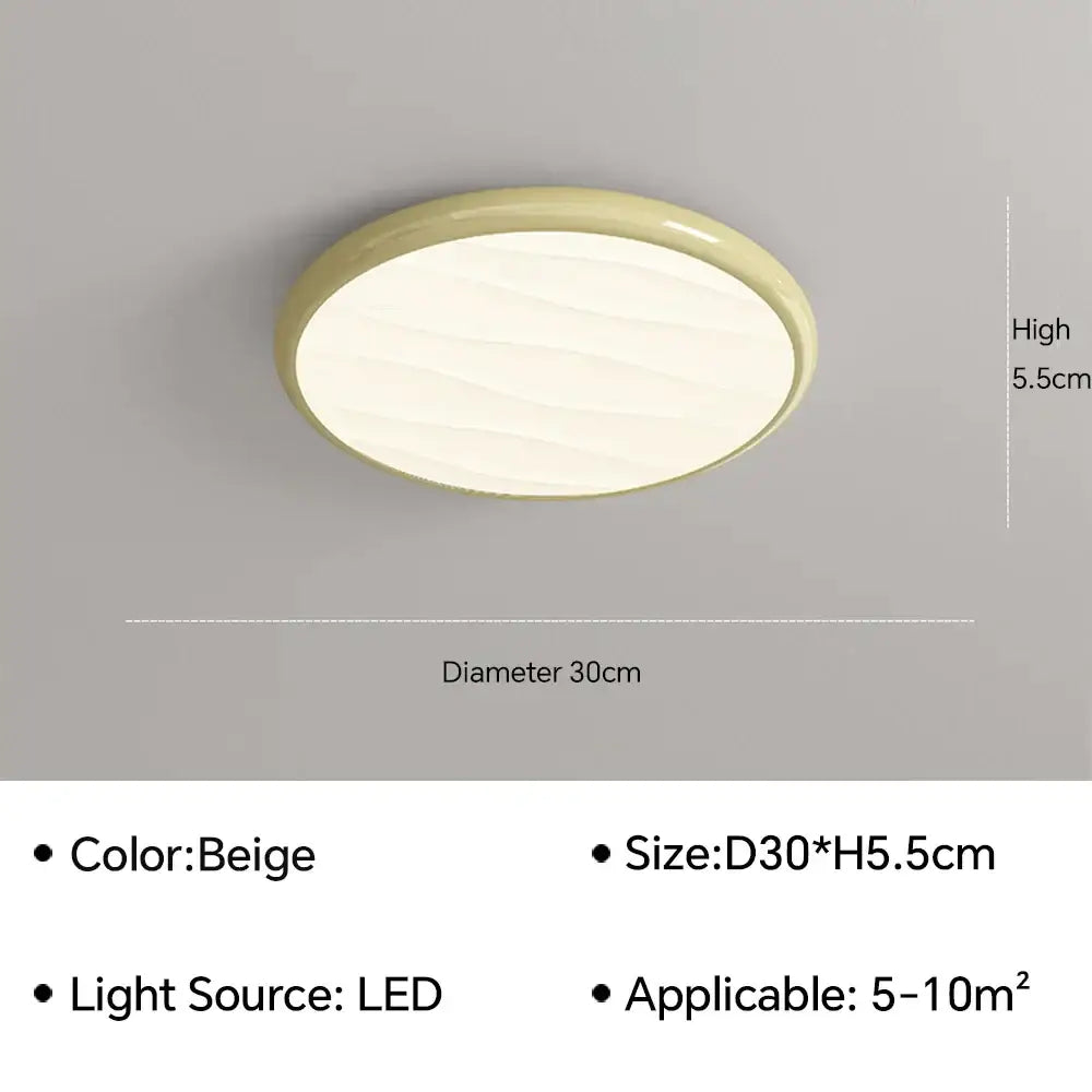 Modern minimalist black led ceiling light for bedroom with remote