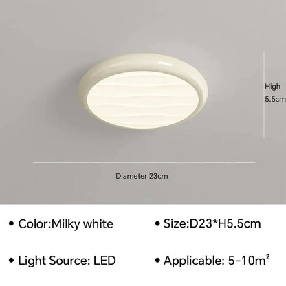 Modern minimalist black led ceiling light for bedroom with remote