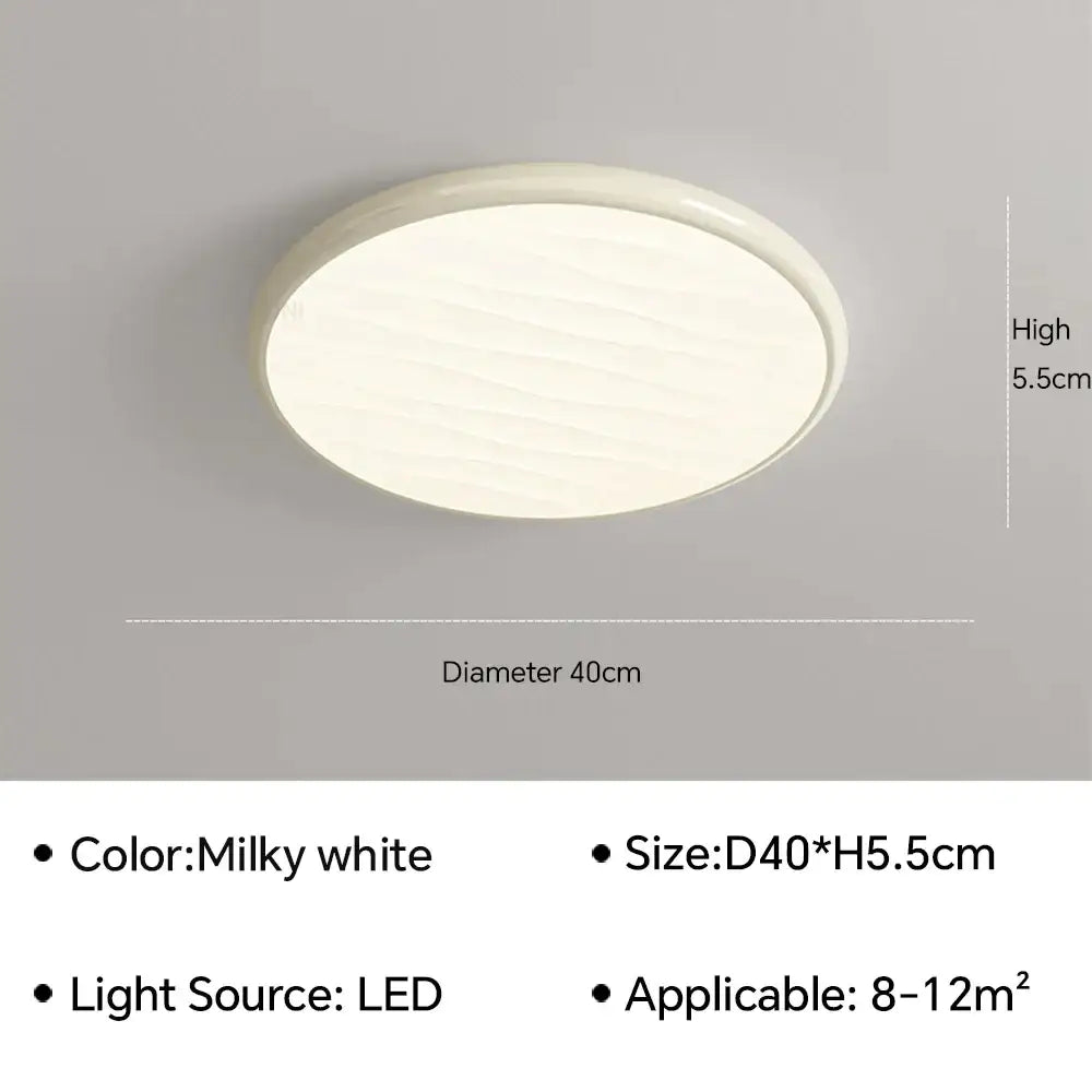Modern minimalist black led ceiling light for bedroom with remote