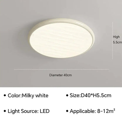 Modern minimalist black led ceiling light for bedroom with remote