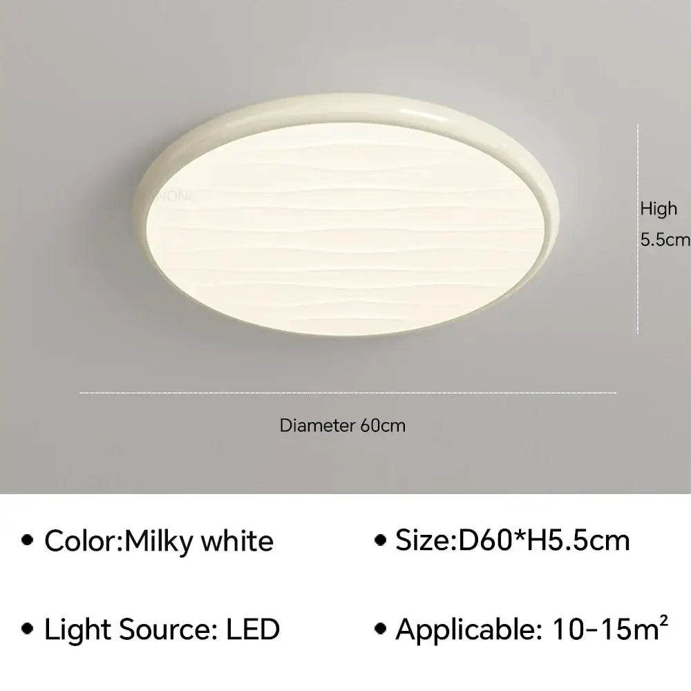 Modern minimalist black led ceiling light for bedroom with remote