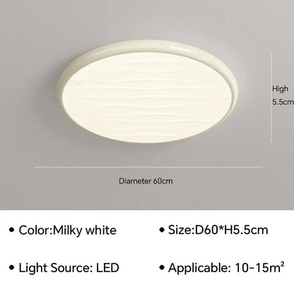 Modern minimalist black led ceiling light for bedroom with remote