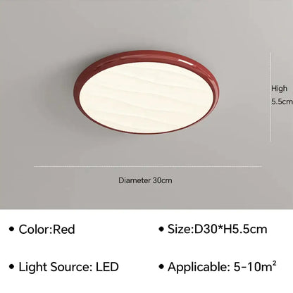 Modern minimalist black led ceiling light for bedroom with remote