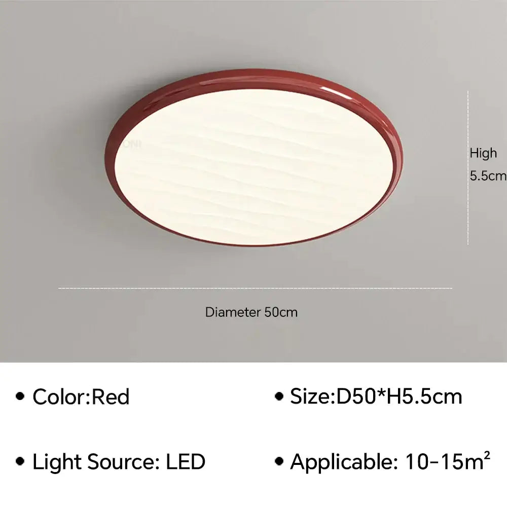 Modern minimalist black led ceiling light for bedroom with remote