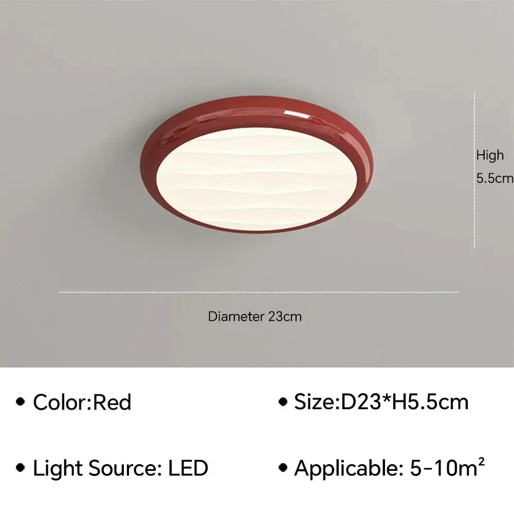 Modern minimalist black led ceiling light for bedroom with remote