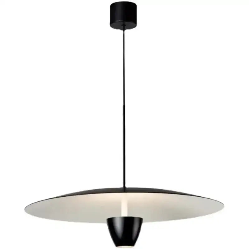 Modern minimalist black led pendant light for dining room
