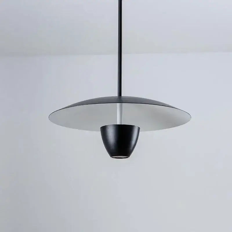 Modern minimalist black led pendant light for dining room