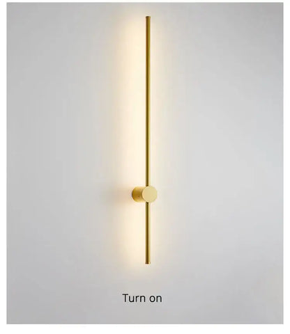 Modern minimalist black led strip wall lamp for staircase lighting