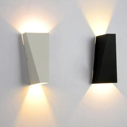 Modern minimalist black led wall lamp bedroom reading light