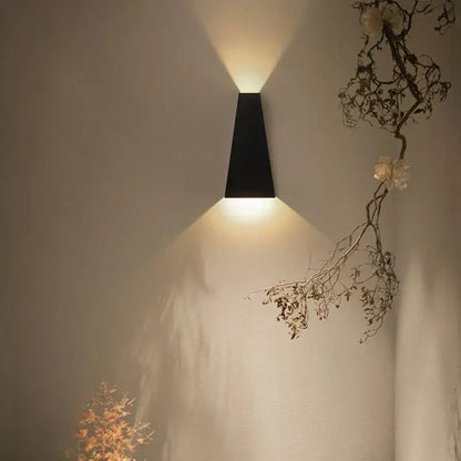 Modern minimalist black led wall lamp bedroom reading light