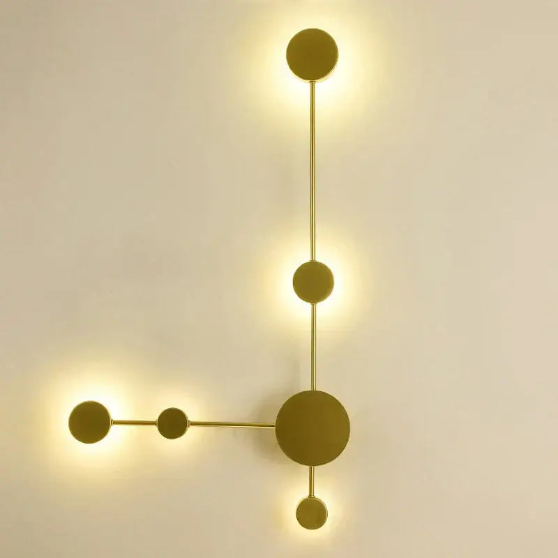 Modern minimalist black led wall lamp for living room geometric sconce