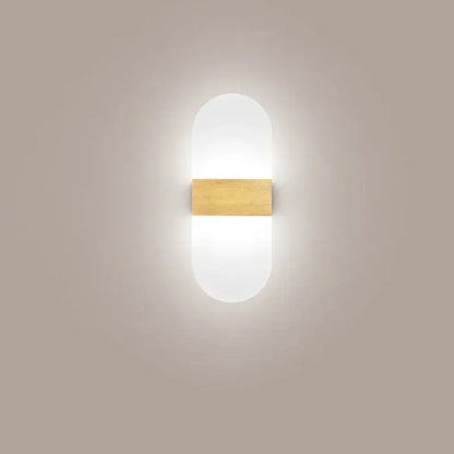Modern minimalist black led wall light bedroom sconce