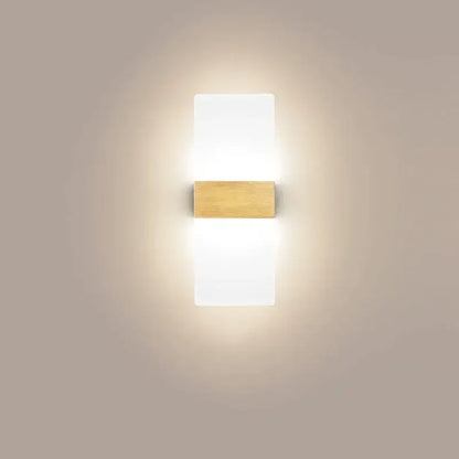 Modern minimalist black led wall light bedroom sconce