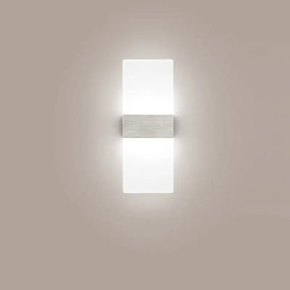 Modern minimalist black led wall light bedroom sconce