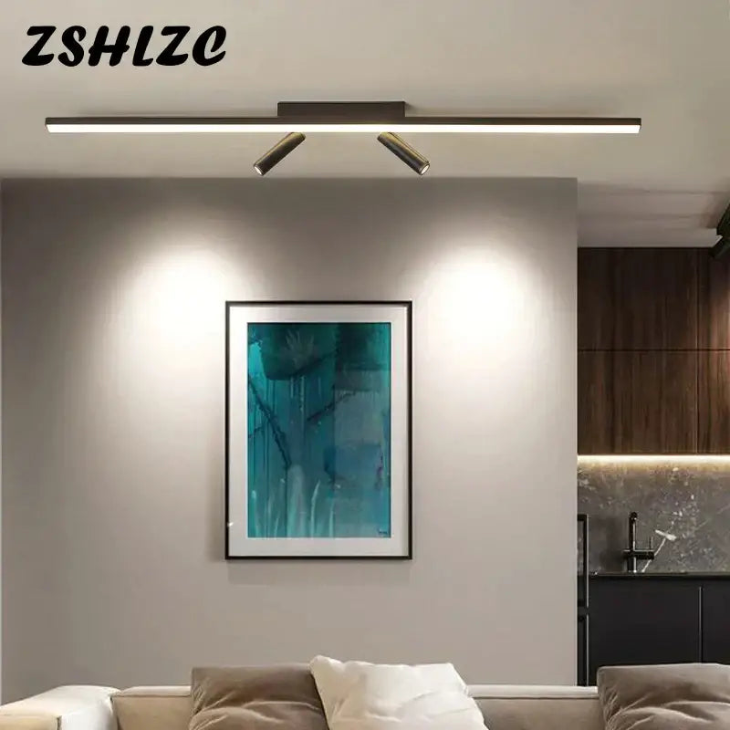 Modern minimalist black star ceiling light for living room