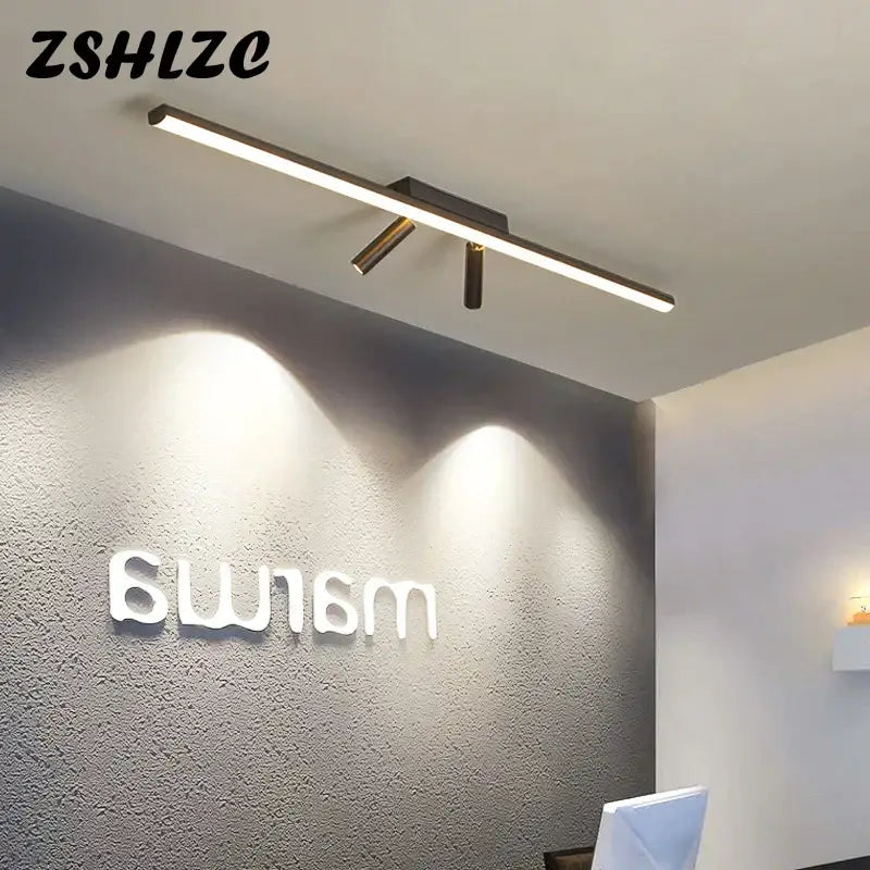 Modern minimalist black star ceiling light for living room
