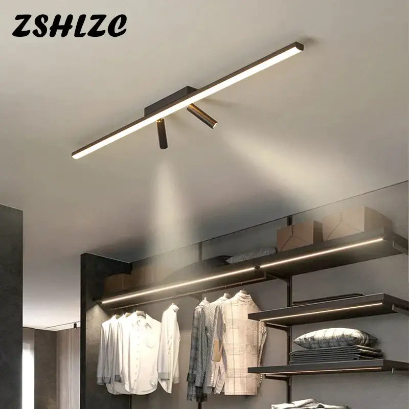 Modern minimalist black star ceiling light for living room