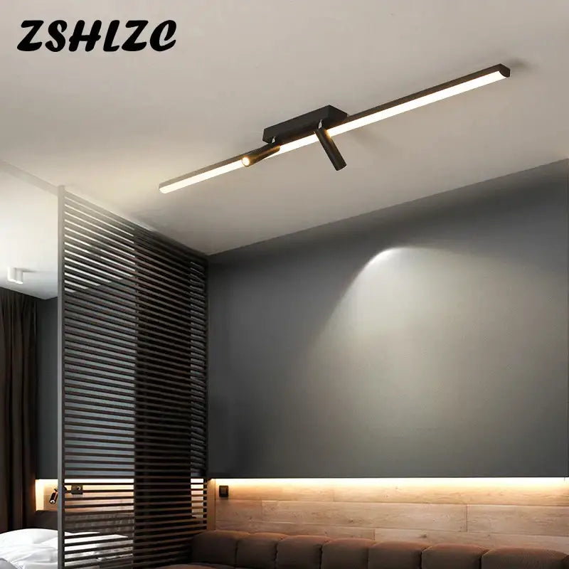 Modern minimalist black star ceiling light for living room