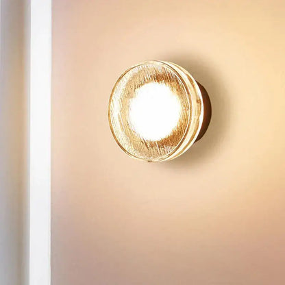 Modern minimalist black wall lamp with frosted glass for bathroom