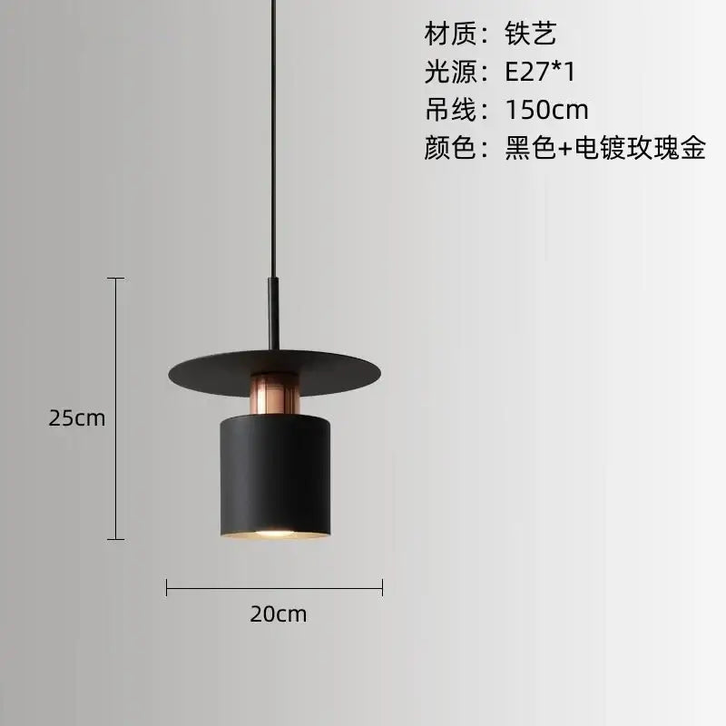 Modern minimalist black & white led pendant lights kitchen lighting