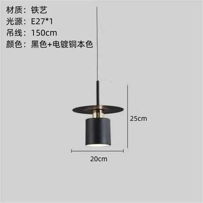 Modern minimalist black & white led pendant lights kitchen lighting