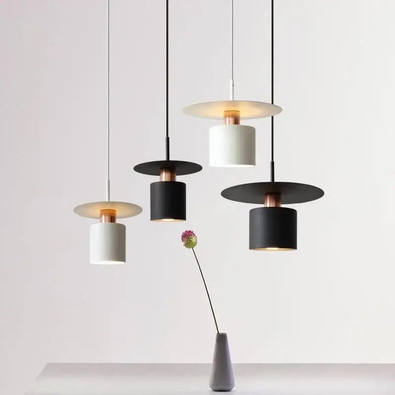Modern minimalist black & white led pendant lights kitchen lighting