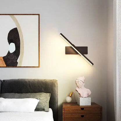 Modern minimalist black & white led wall lamp bedroom light