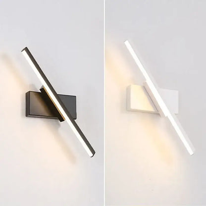Modern minimalist black & white led wall lamp bedroom light