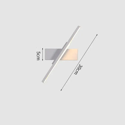 Modern minimalist black & white led wall lamp bedroom light