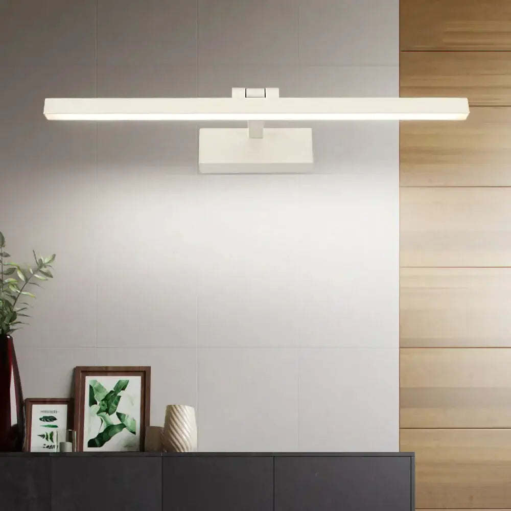 Modern minimalist black & white led wall lamp bedroom mirror light