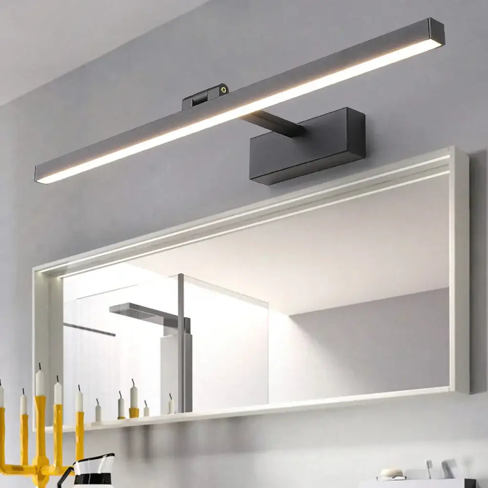 Modern minimalist black & white led wall lamp bedroom mirror light