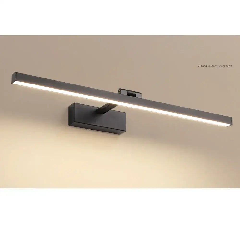 Modern minimalist black & white led wall lamp bedroom mirror light