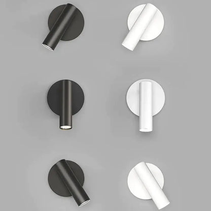 Modern minimalist black & white led wall lamp bedroom spotlight