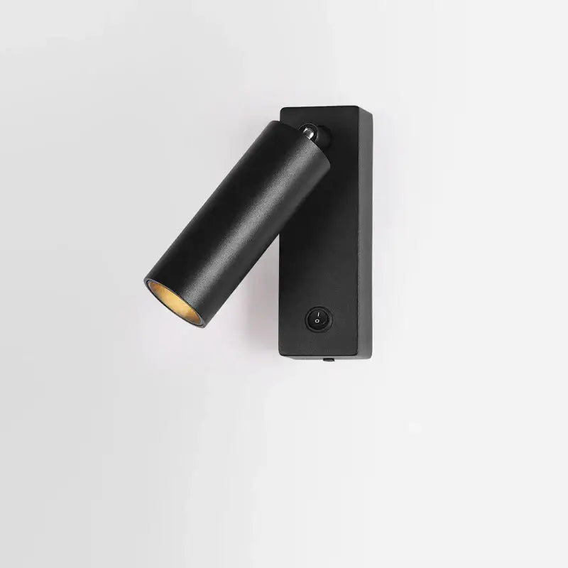 Modern minimalist black & white led wall light bedroom spotlight