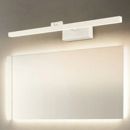 Modern minimalist black & white tubular vanity lamp for bathroom