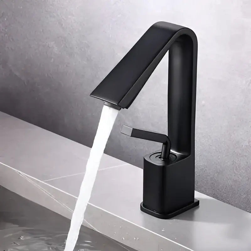 Modern minimalist brush gold basin faucet bathroom sink mixer tap
