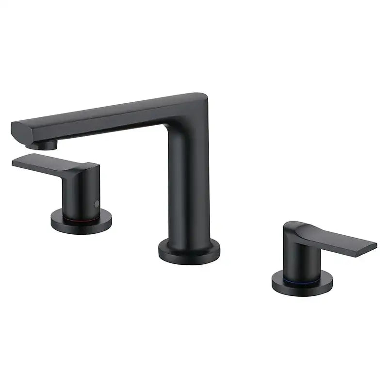 Modern minimalist brush gold widespread basin faucet bathroom mixer