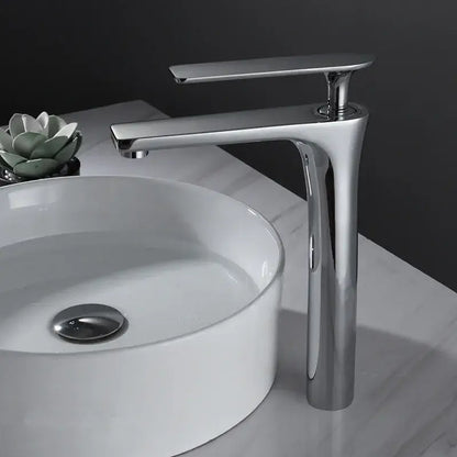 Modern minimalist brushed gold basin faucet bathroom sink mixer tap
