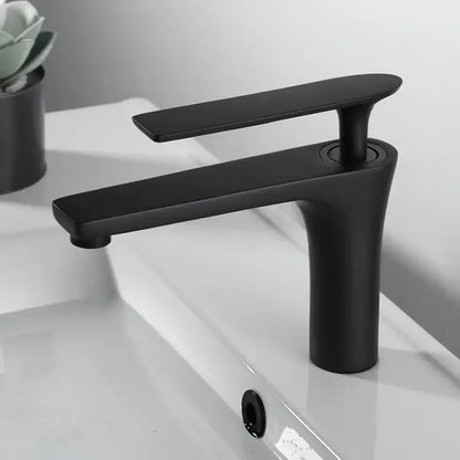Modern minimalist brushed gold basin faucet bathroom sink mixer tap