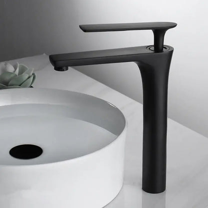 Modern minimalist brushed gold basin faucet bathroom sink mixer tap