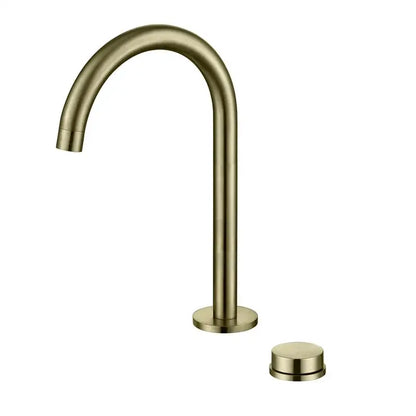 Modern minimalist brushed gold basin faucet bathroom sink tap
