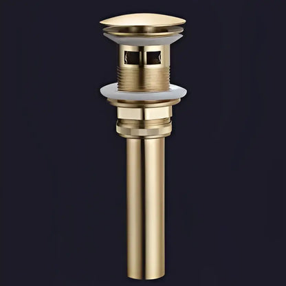 Modern minimalist brushed gold brass widespread bathroom faucet