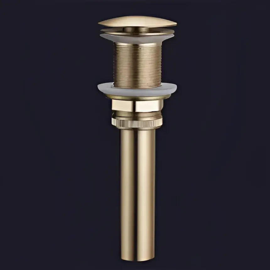Modern minimalist brushed gold brass widespread bathroom faucet
