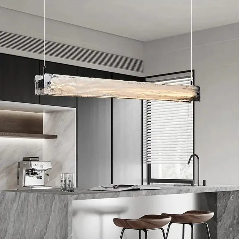 Modern minimalist cloud fog glass pendant light dining room