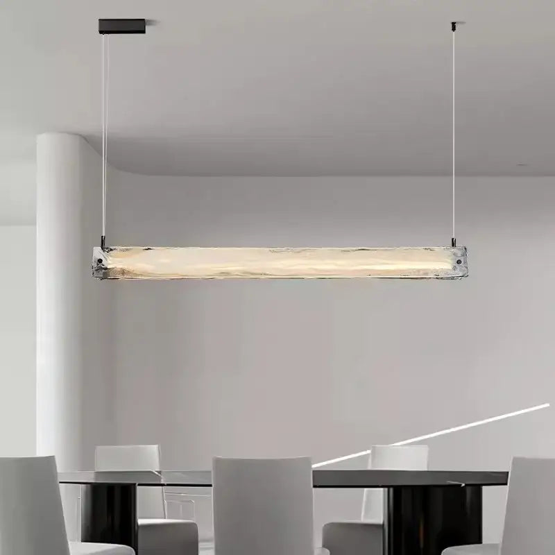 Modern minimalist cloud fog glass pendant light dining room