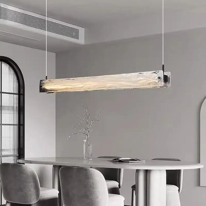 Modern minimalist cloud fog glass pendant light dining room