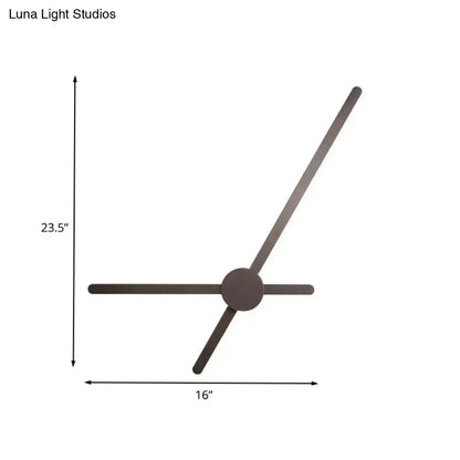 Modern minimalist coffee finish wall lamp bedroom sconce